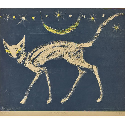 HANS) FIS (EIGTL. FISCHER : 'Schreitende Katze' (DOBIASCHOFSKY AUKTIONEN AG)