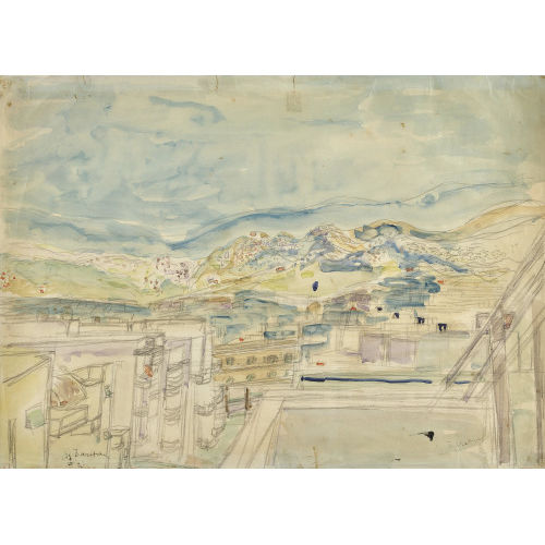 YOSSEF ZARITSKY : 'View from the Rooftop' (DOBIASCHOFSKY AUKTIONEN AG)