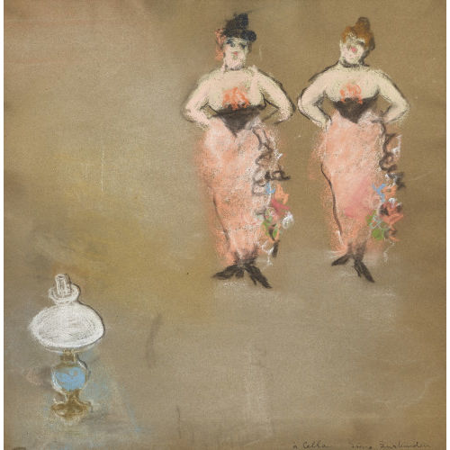 IR�NE ZURKINDEN : 'Danseuse avec une lampe' (DOBIASCHOFSKY AUKTIONEN AG)