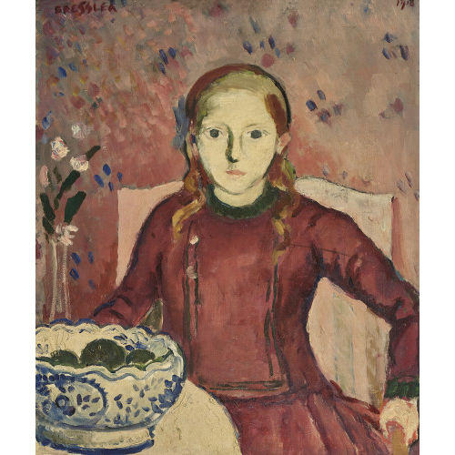 MILE BRESSLER : Portrait d'une jeune fille (DOBIASCHOFSKY AUKTIONEN AG)
