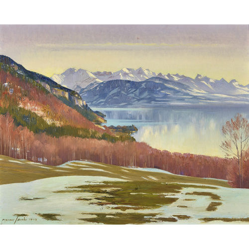 MARCUS JACOBI : Vorfr�hling am Thunersee (DOBIASCHOFSKY AUKTIONEN AG)