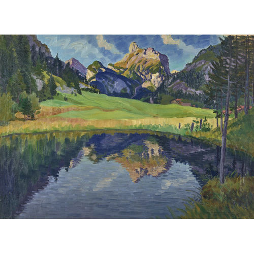 WALDEMAR THEOPHIL FINK : 'Gellihorn bei Kandersteg' (DOBIASCHOFSKY AUKTIONEN AG)