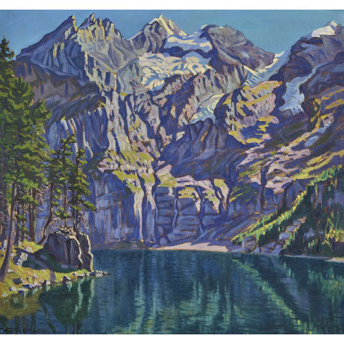 WALDEMAR THEOPHIL FINK : Am Oeschinensee (DOBIASCHOFSKY AUKTIONEN AG)