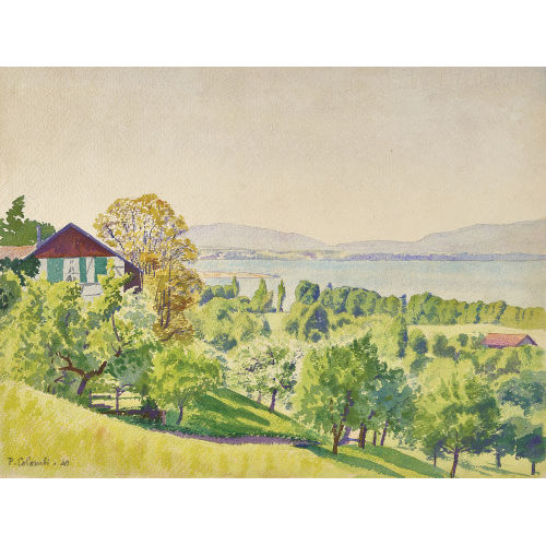 PLINIO COLOMBI : 'Blick aus meinem Atelier' (DOBIASCHOFSKY AUKTIONEN AG)