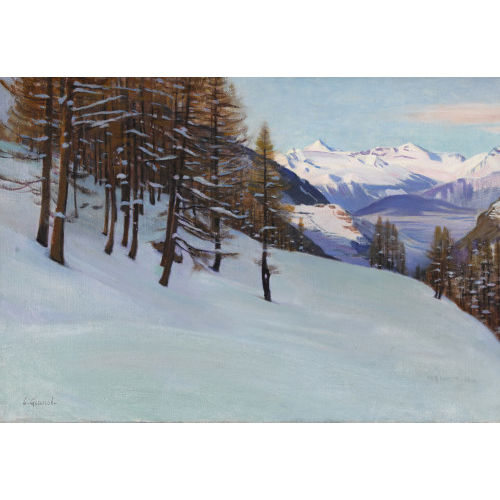 LOUIS CAMILLE GIANOLI : Winterliche Berglandschaft (DOBIASCHOFSKY AUKTIONEN AG)