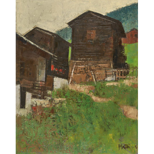 WALTER MAFLI : Walliser Stadel bei Verbier (DOBIASCHOFSKY AUKTIONEN AG)