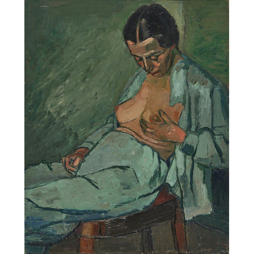 ALBERT SCHNYDER : 'Femme au pyjama bleu' (DOBIASCHOFSKY AUKTIONEN AG)
