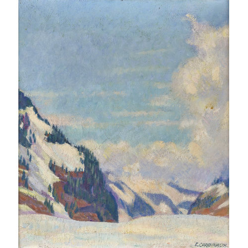 EMIL CARDINAUX : Winter bei Grindelwald (DOBIASCHOFSKY AUKTIONEN AG)