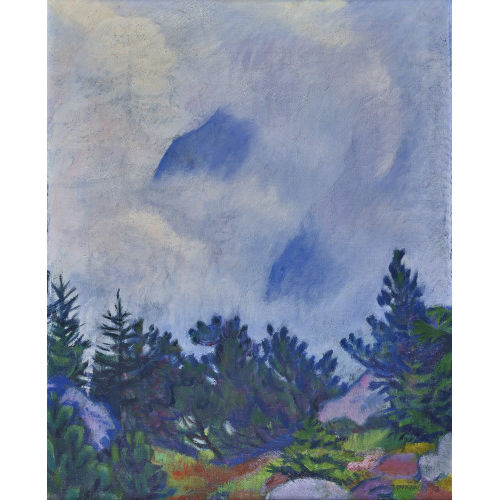 EMIL CARDINAUX : Berglandschaft im Nebel (DOBIASCHOFSKY AUKTIONEN AG)