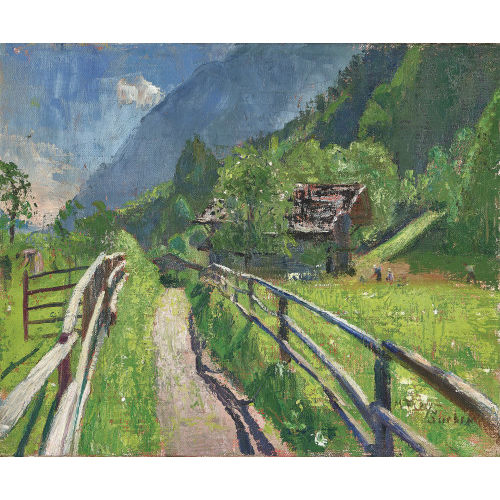 MARGUERITE FREY-SURBEK : Sommerlicher Bergweg (DOBIASCHOFSKY AUKTIONEN AG)