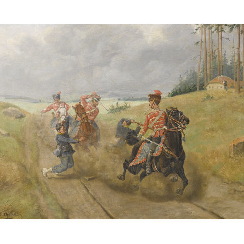 CHRISTIAN II SELL : Der �berfall auf preussische Husaren (DOBIASCHOFSKY AUKTIONEN AG)