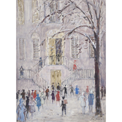LEONHARD MEISSER : 'Schulhof' (DOBIASCHOFSKY AUKTIONEN AG)