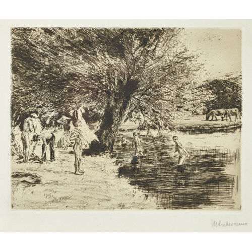 MAX LIEBERMANN : 'Badende Knaben' (DOBIASCHOFSKY AUKTIONEN AG)