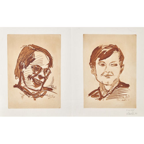 GEORG (EIGTL. KERN BASELITZ : Doppelportr�t Heiner Friedrich und Franz Dahlem (DOBIASCHOFSKY AUKTIONEN AG)