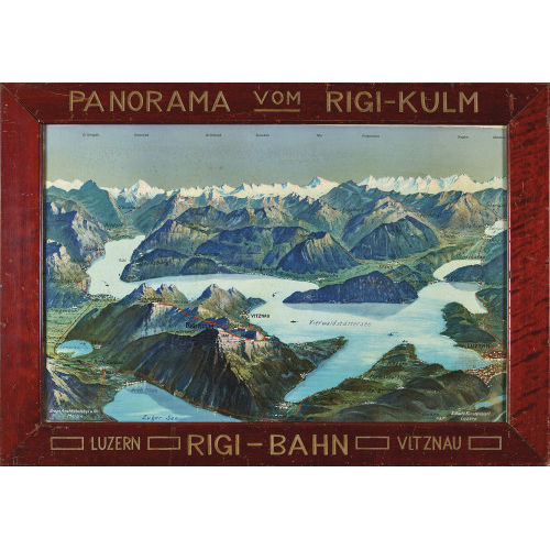 MONOGRAMMIST G.M. : 'Panorama vom Rigi Kulm' (DOBIASCHOFSKY AUKTIONEN AG)