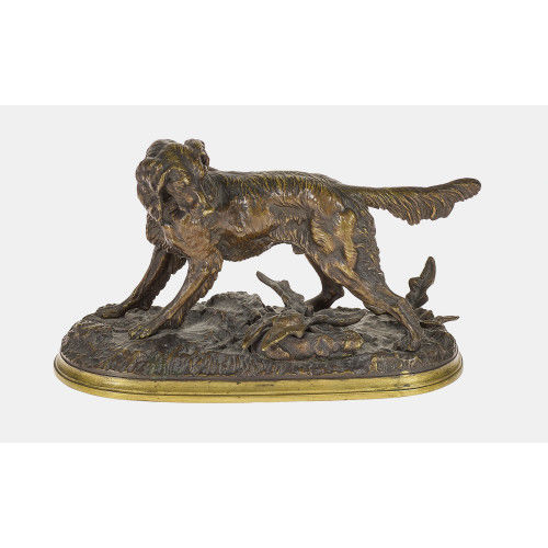 JULES MOIGNIEZ : 'Chien de chasse' (DOBIASCHOFSKY AUKTIONEN AG)