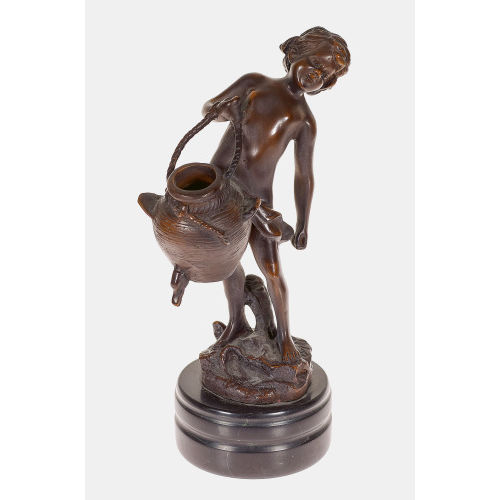 AUGUSTE LOUIS MOREAU : 'Le petit porteur d'eau' (DOBIASCHOFSKY AUKTIONEN AG)