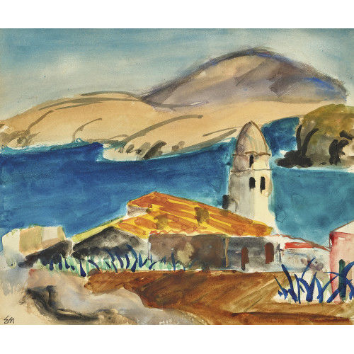 ERNST MORGENTHALER : S�dliche K�stenlandschaft (DOBIASCHOFSKY AUKTIONEN AG)