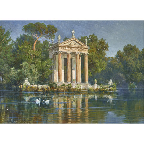 JOHANN ZAHND : Der �skulaptempel im Park der Villa Borghese (DOBIASCHOFSKY AUKTIONEN AG)