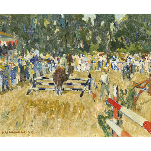 FERNAND GIAUQUE : Am Springreitturnier (DOBIASCHOFSKY AUKTIONEN AG)