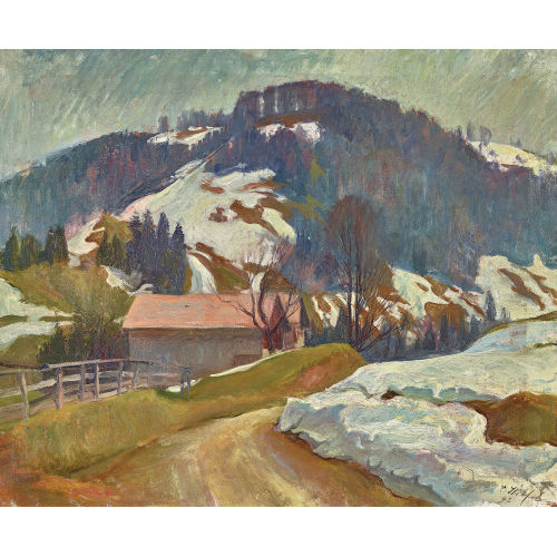 EDUARD STIEFEL : Schneeschmelze (DOBIASCHOFSKY AUKTIONEN AG)