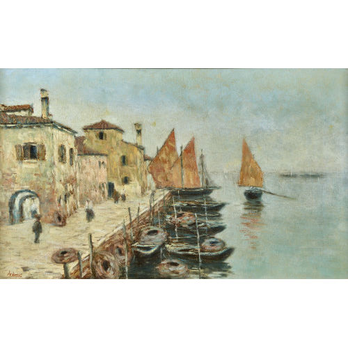 EMANUEL VIDOVIC : Am alten Fischerhafen (DOBIASCHOFSKY AUKTIONEN AG)