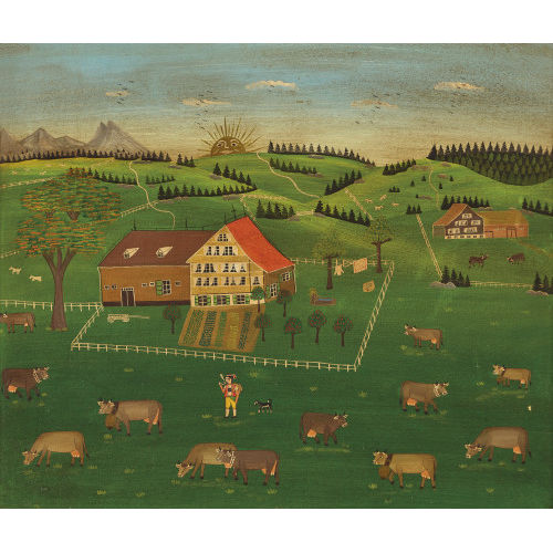 19./20. JH. SCHWEIZ : Appenzeller Sommerlandschaft (DOBIASCHOFSKY AUKTIONEN AG)