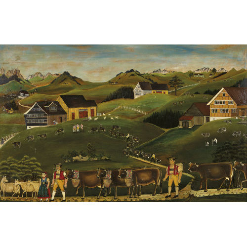 19. JH. SCHWEIZ : Appenzeller Alpabzug (DOBIASCHOFSKY AUKTIONEN AG)