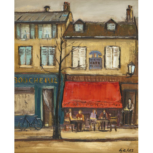 JEAN-LOUIS G�TAZ : Vieux Caf� � Paris (DOBIASCHOFSKY AUKTIONEN AG)