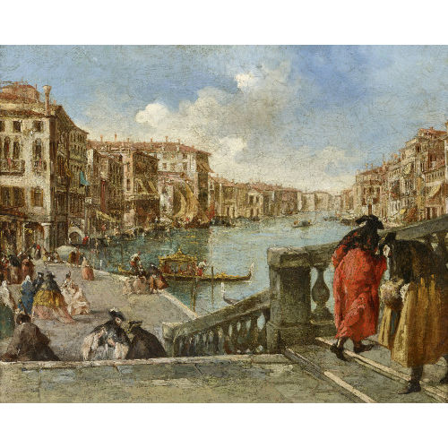 18./19. JH. ITALIEN : Venezianische Szene (DOBIASCHOFSKY AUKTIONEN AG)
