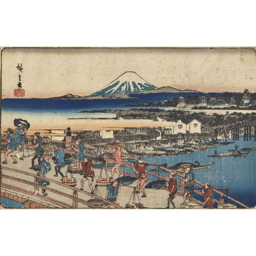 HIROSHIGE UTAGAWA : 'Nihonbashi Br�cke' (DOBIASCHOFSKY AUKTIONEN AG)