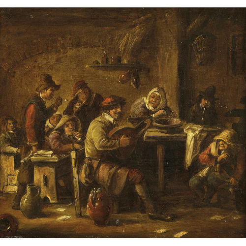 18./19. JH. HOLLAND : Musikanten in der Schenke (DOBIASCHOFSKY AUKTIONEN AG)