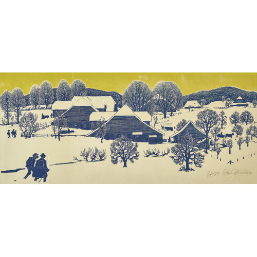 EMIL ZBINDEN : 'Winter in Guggisberg II' (DOBIASCHOFSKY AUKTIONEN AG)