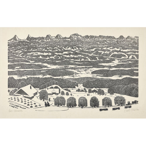 EMIL ZBINDEN : 'Berner Landschaft' (DOBIASCHOFSKY AUKTIONEN AG)