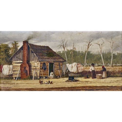 WILLIAM AIKEN WALKER : Cabin scene (DOBIASCHOFSKY AUKTIONEN AG)