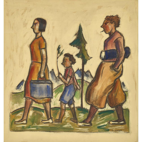 HEINRICH HERZIG : Der Familienausflug (DOBIASCHOFSKY AUKTIONEN AG)