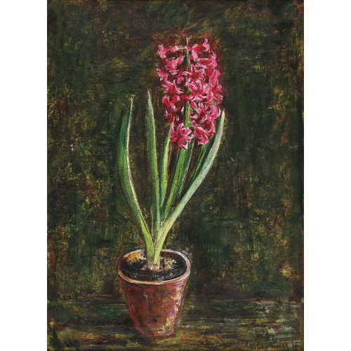 MARTIN LAUTERBURG : Rote Hyazinthe im Blumentopf (DOBIASCHOFSKY AUKTIONEN AG)