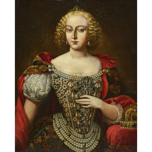 18. JH. �STERREICH/UNGARN : Portr�t von Maria Theresia im Kr�nungsornat (DOBIASCHOFSKY AUKTIONEN AG)