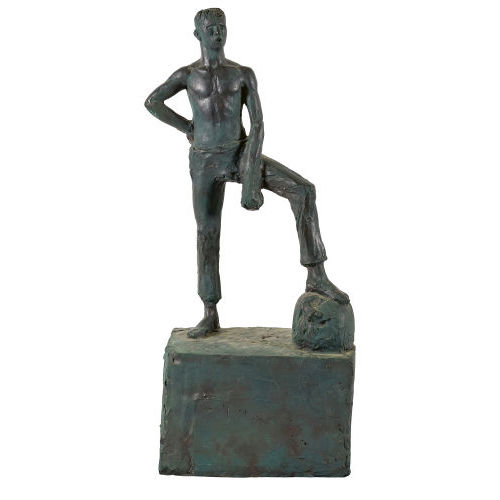 KARL GEISER : 'Studie zum David, bekleidet' (DOBIASCHOFSKY AUKTIONEN AG)
