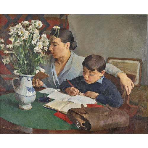 RICHARD MAGUET : 'Les devoirs' (DOBIASCHOFSKY AUKTIONEN AG)