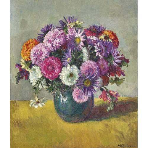 HENRI MARCEL ROBERT : Bouquet vari� (DOBIASCHOFSKY AUKTIONEN AG)