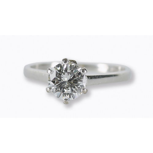 SOLITAIRE-RING : (DOBIASCHOFSKY AUKTIONEN AG)