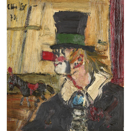 LEOPOLD II HAEFLIGER : Zirkusclown in der Manege (DOBIASCHOFSKY AUKTIONEN AG)
