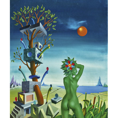 GEORGES SPIRO : 'Le visage sur l'arbre' (DOBIASCHOFSKY AUKTIONEN AG)
