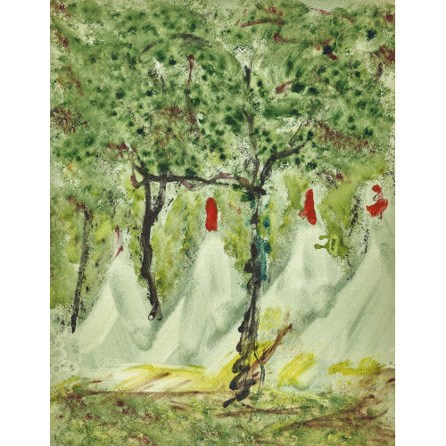ANATOLY TIMOFEEVIC ZVEREV : Landschaft mit B�umen (DOBIASCHOFSKY AUKTIONEN AG)