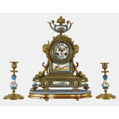 KAMINGARNITUR : Belle �poque, Paris, um 1880-1910 (DOBIASCHOFSKY AUKTIONEN AG)