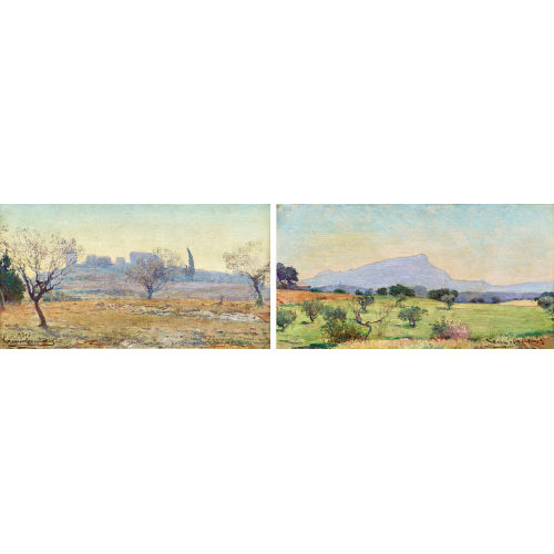 LOUIS FRAN�OIS GAUTIER : La Provence. Gegenst�cke (DOBIASCHOFSKY AUKTIONEN AG)
