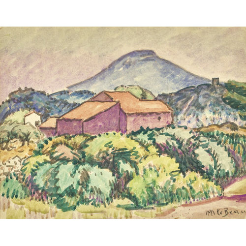 ALCIDE MARIE LE BEAU : Paysage de Provence (DOBIASCHOFSKY AUKTIONEN AG)