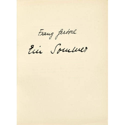 FRANZ GERTSCH : 'Ein Sommer' (DOBIASCHOFSKY AUKTIONEN AG)