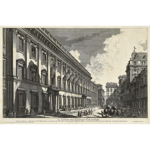 GIOVANNI BATTISTA PIRANESI : 'Veduta del Palazzo Odescalchi' (DOBIASCHOFSKY AUKTIONEN AG)